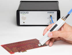 Impedanzkontrolle am Testcoupon mit dem Sequid Zeitbereichsreflektometer STDR-65