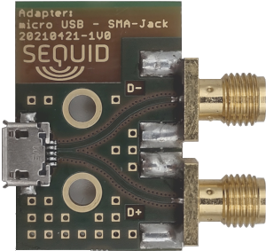 Micro-USB Jack to SMA Adapter.