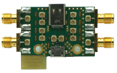 USB-C-Buchse auf SMA Adapter.